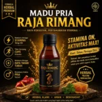 Raja Rimang Madu Pria Herbal 120ml | Madu Herbal Stamina Pria | Madu Purwoceng Ginseng Pasak Bumi Jahe Merah